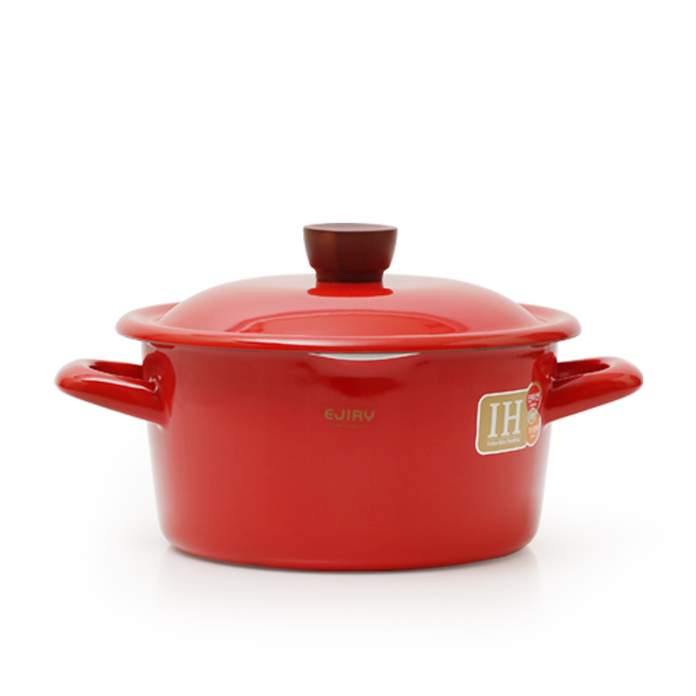 에리지 에지리 컬러콜렉션 글레이지팟 법랑냄비 11종중 택1, 에지리 컬러콜렉션 법랑 양수냄비(레드)18cm, 지름20x높이14(cm) 용량 2.3L 49,790원
