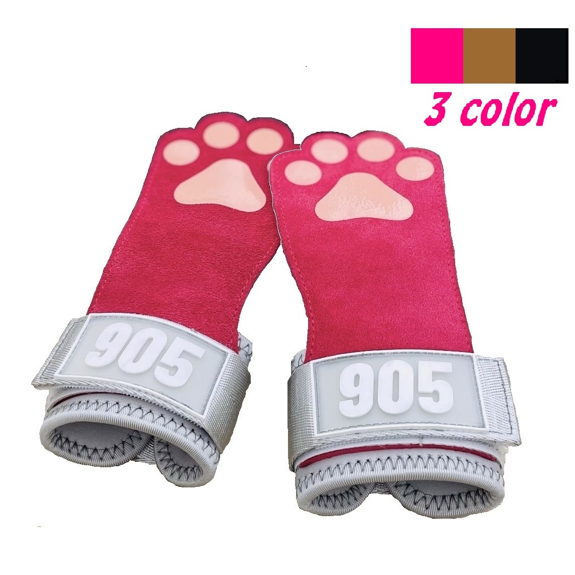 905 헬스스트랩 퀵그립 리프팅 헬스장갑 헬스그립 논슬립 손목보호대 여성용 고양이, 핑크, 1세트 37,900원