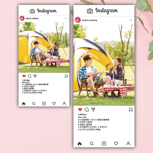 [글자수작] 연인 생일 여자친구 남자친구 고백 결혼기념일 100일 웨딩 포토 사진 미니배너 인스타그램 08 20,400원