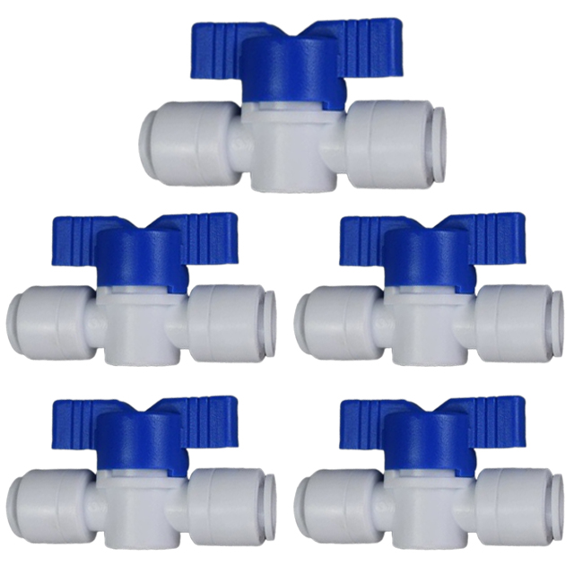 이안 정수기 설치 호스 볼밸브, 5개, 1/4, 현재가 13,100원