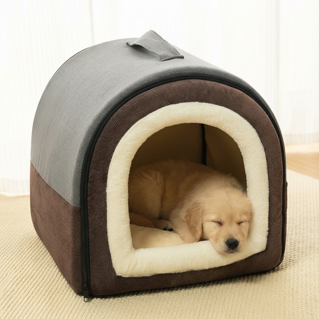 캣박스 고양이 강아지 반려동물 침대 숨숨집 침대 쿠션 하우스, 그레이, 1개 23,000원