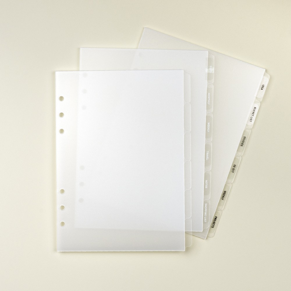 데이스테이션 A5 6공 다이어리 인덱스 디바이더탭, 1개, 단일상품 7,000원