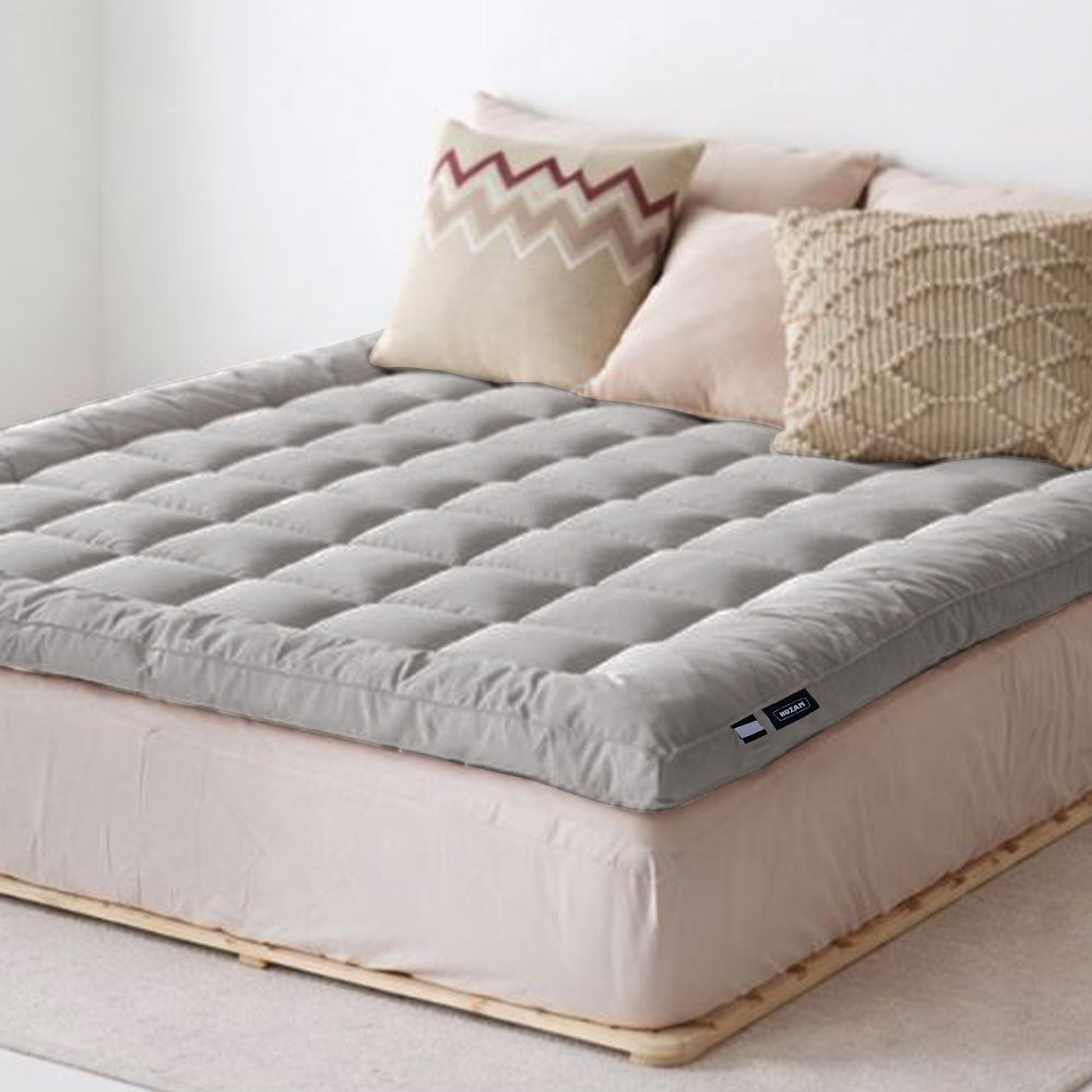 누잠 스프링 토퍼 매트리스 | 특허 기술 | 허리가 편한 푹신함과 지지감 밸런스, 그레이 99,000원