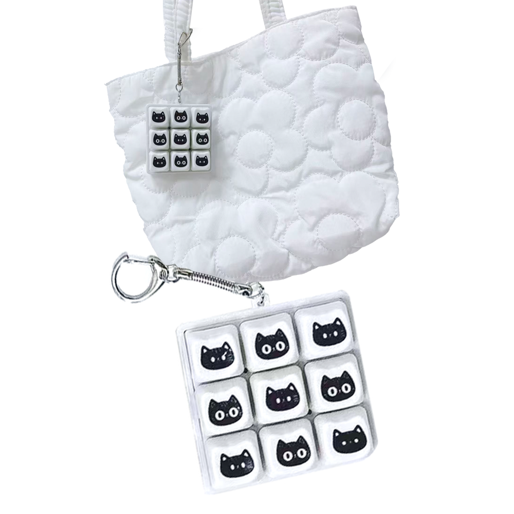 해피아이 고양이 키캡 키링 9구 귀여운 키캡 키링 고리, 1개, 단일상품 5,700원