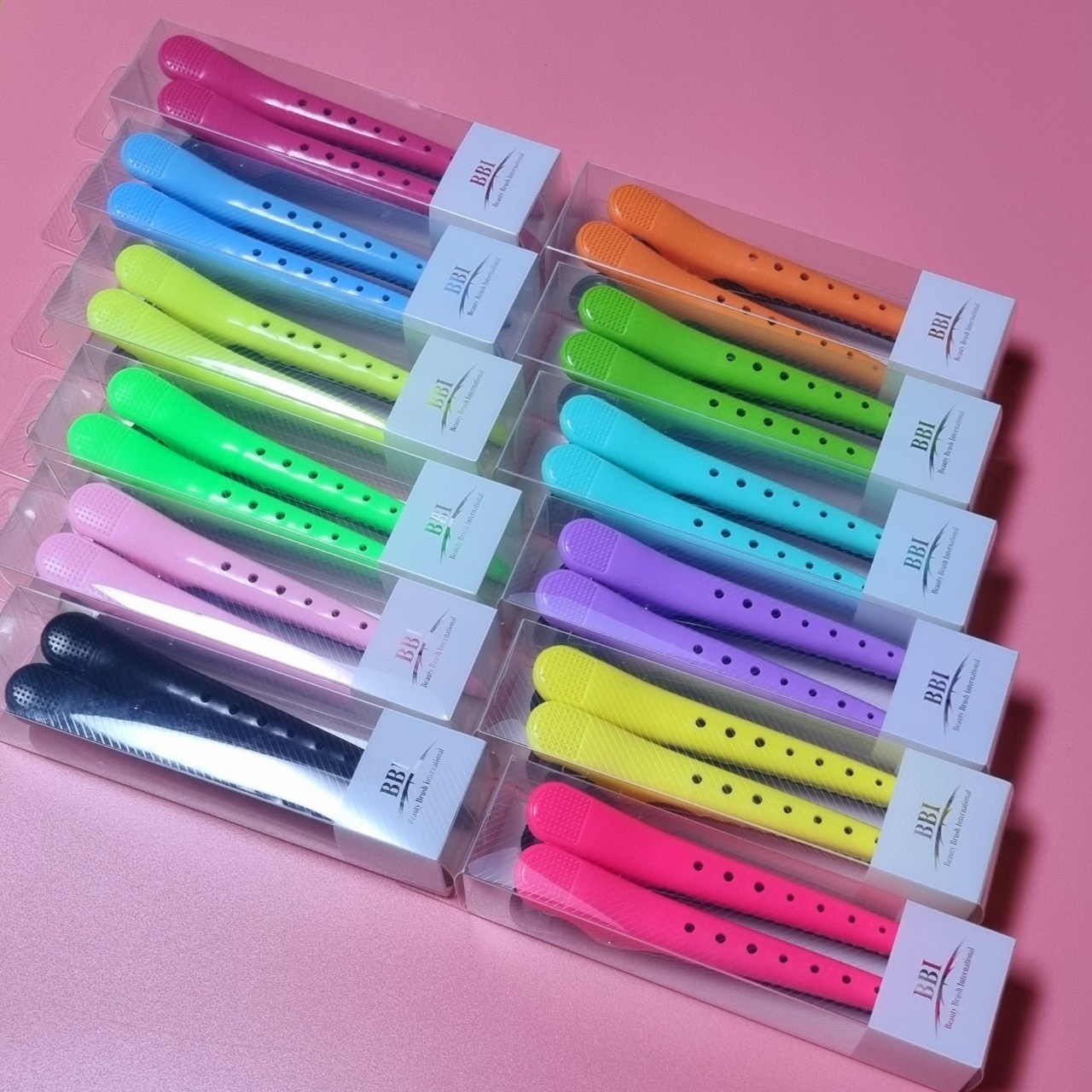 [빗나라]미용실집게핀 ]헤어핀셋 헤어클립 12컬러 디자이너 전문가용 악어핀셋 1세트(2pcs), 1세트, 핫핑크 10,000원