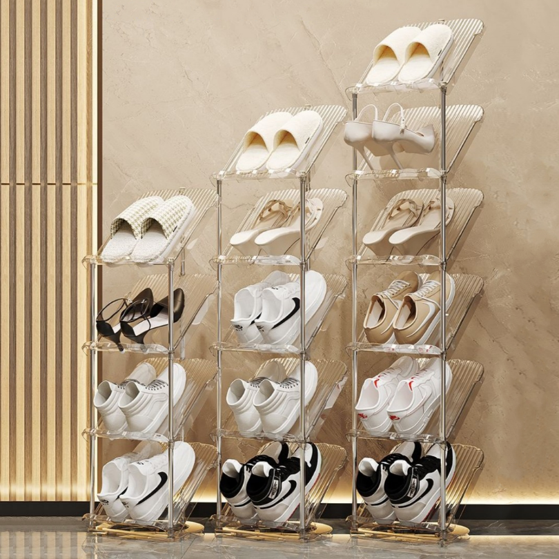 바이리모 좁은 현관 공간활용 신발 정리대 깔끔한 투명 아크릴 틈새 수납 다용도 정리 선반 29,250원