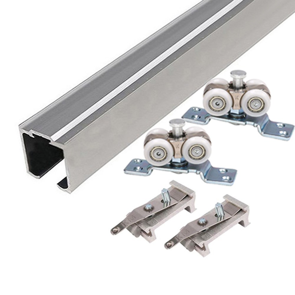 (재단가능) 신형EM201 접이문용 레일 로라세트(80kg이하용 천정설치용) 2M 3M 4M _접이문레일 접이문로라 행거레일 미닫이 천정설치전용레일 74,200원