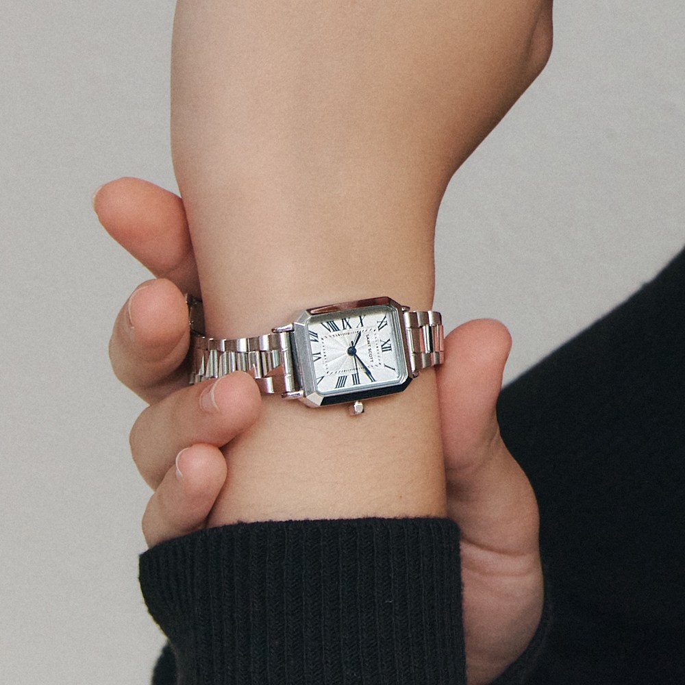 세인트스코트 본사정품 르까레Le carre 로마 사각 여성 메탈시계ST8007SSS +쇼핑백증정 70,000원