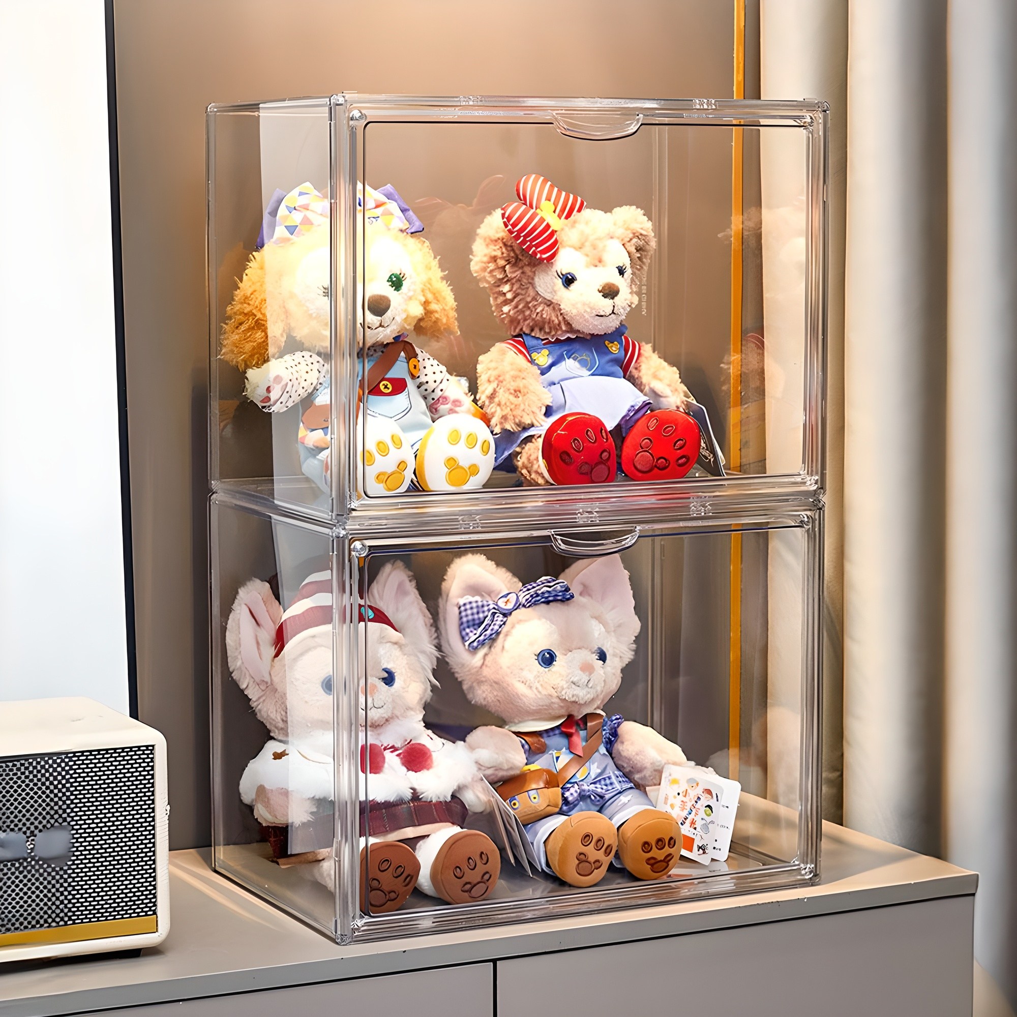 HK.sell 초대형 하이버전 아크릴 진열 박스 45CM33CM33CM, 2개 37,900원