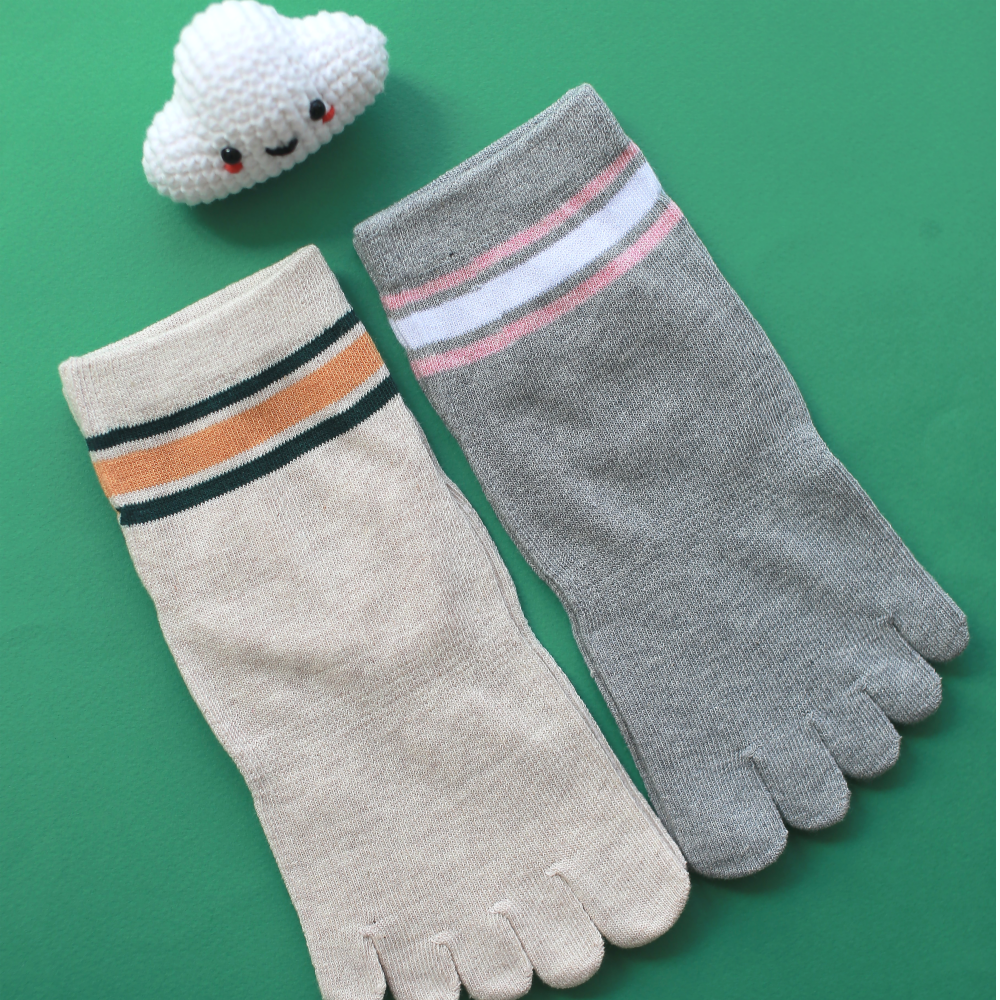 노블삭스 여자 쫀쫀한 순면 감촉 단목 발가락 양말 6켤레 국내생산 심플디자인 12,500원