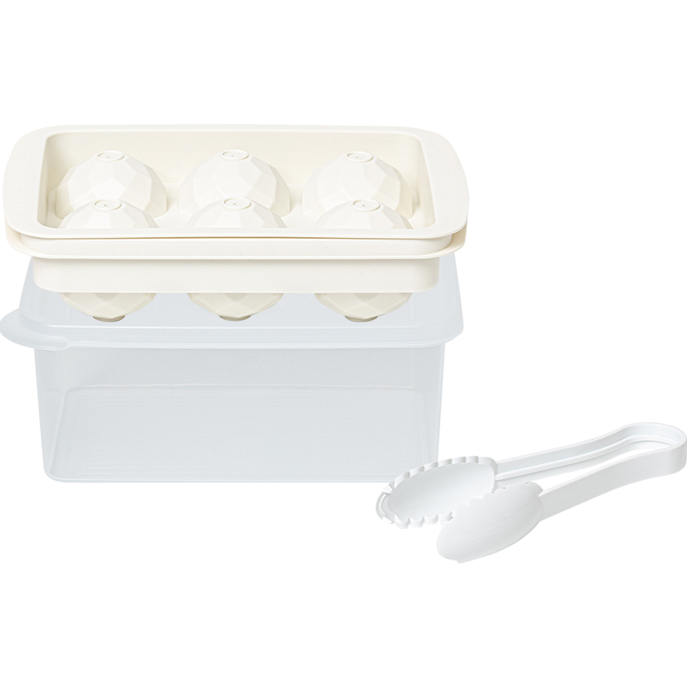 이지앤프리 크리스탈 아이스볼 6구 얼음트레이 + 얼음보관통 1.9L + 집게 세트 10,800원