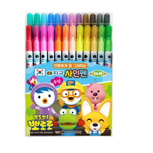 지구화학 뽀로로 사인펜 24색 7,200원