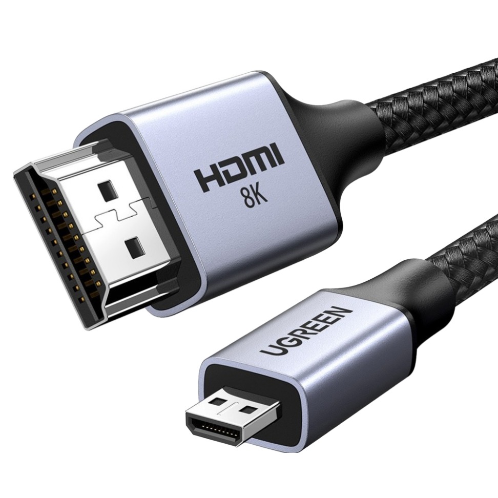 유그린 8K 60Hz Micro HDMI to HDMI 2.1 모니터 케이블, 1개, 1m 14,900원