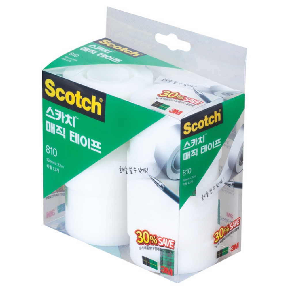 3M 스카치 매직테이프리필 세이빙팩 810R-12 18mm/32m 22,910원