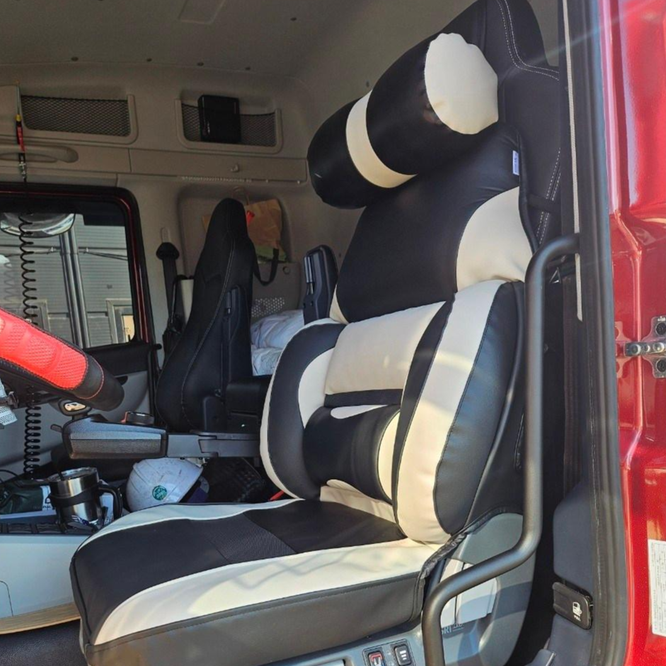 대형화물차 트럭 운전석 리무진 시트커버 1P / 현대 엑시언트,타타대우 맥쎈,프리마,노부스,메가트럭,MAN, 볼보FM, 벤츠유로, 이마이티, 포터2 화물차 전차종호환, 1개, 베이지블랙 139,800원