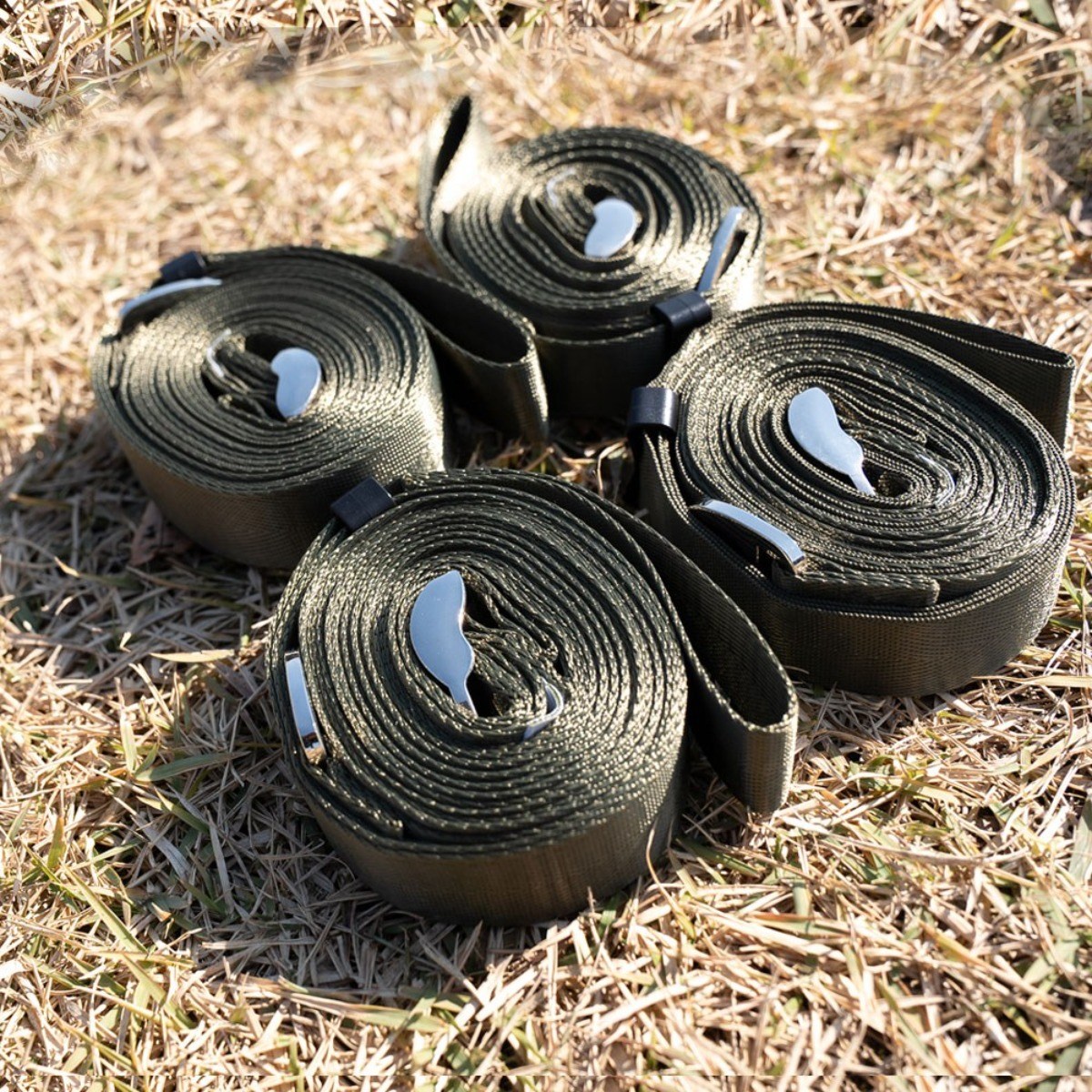 카르닉 타프 웨빙 스트랩 스트링 텐트로프 4p세트 (+보관파우치), 카키 21,000원