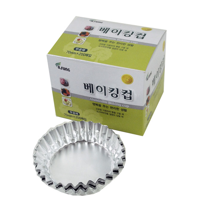 마드레느컵 70mm 은박 몰드 200장 베이킹컵 오븐용 은박용기, 1개 6,650원
