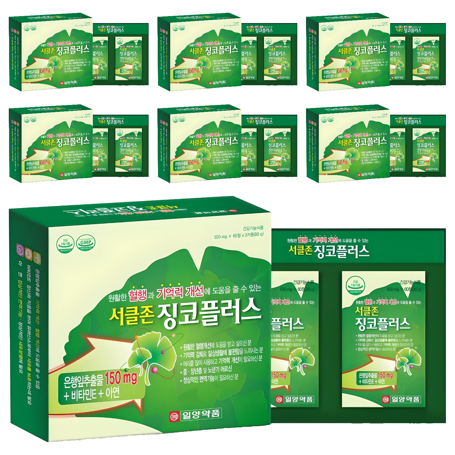 일양약품 서클존 징코플러스, 120정, 7개 171,790원