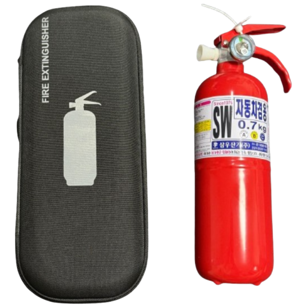 [삼우산기] SW 0.7kg 차량용소화기+파우치 기아차 순정품 자동차겸용 23,900원