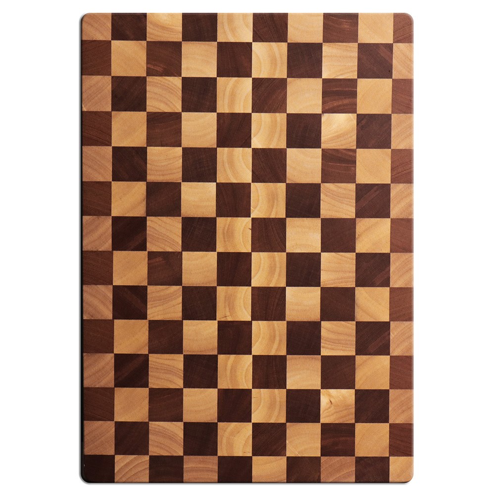 엔젤쿡 엔드그레인 체크 고무나무 원목 도마 플레이팅 나무도마, 1개, 혼합색상 39,900원