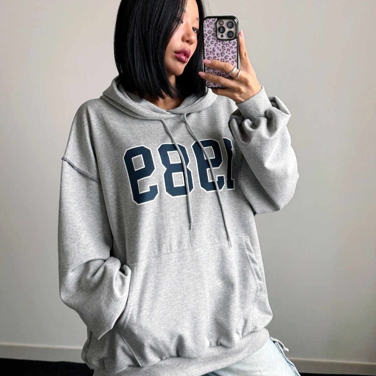 여성 오버핏 레터링 후드티 1989 루즈핏 데일리 국내제작 32,100원