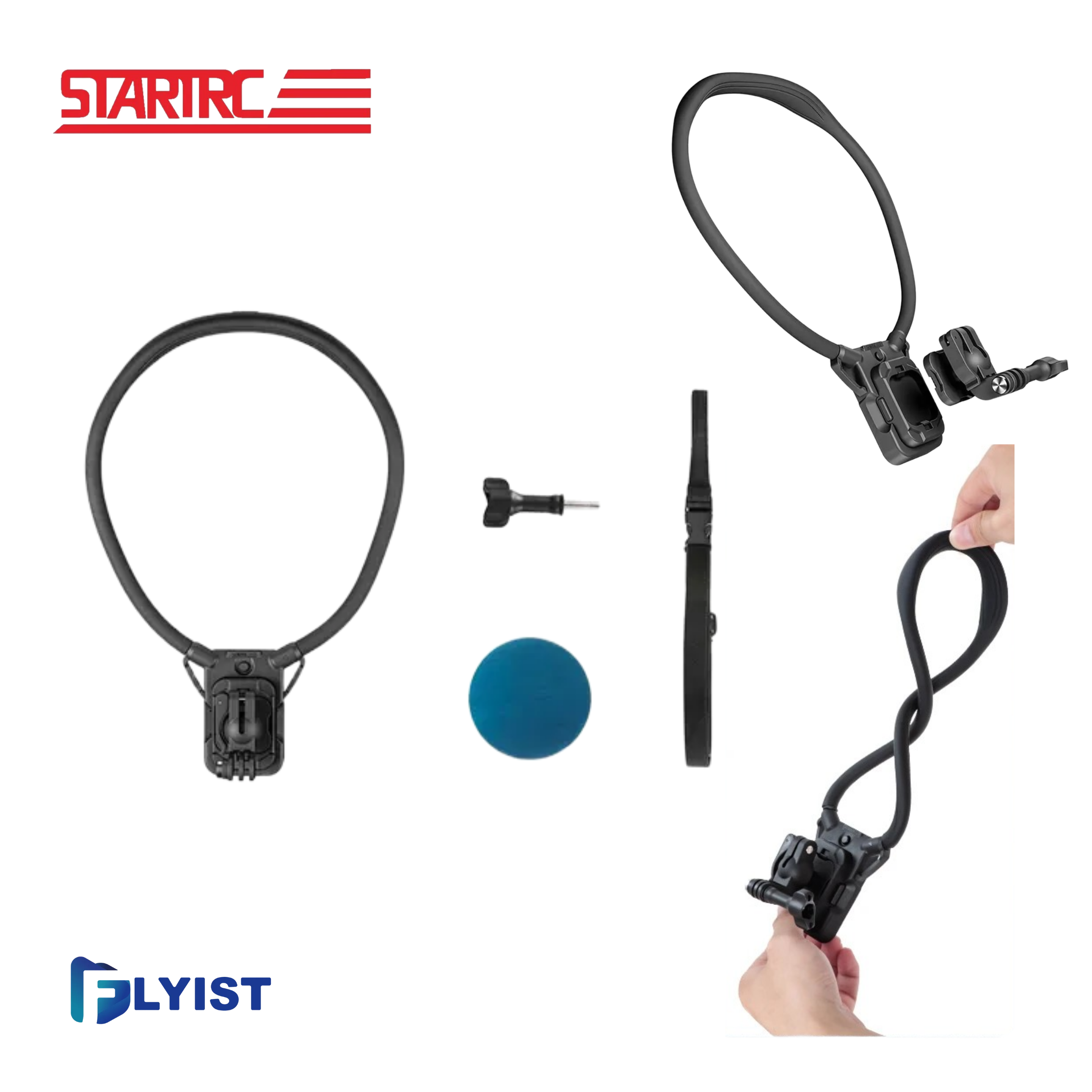 [STARTRC] 액션캠 마그네틱 퀵릴리즈 넥스트+체스트 마운트 (1인칭 POV 촬영 / DJI 오즈모 액션6 5 / 고프로 / 인스타360 등 호환) 45,000원