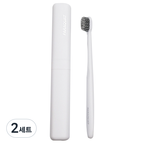 라니핏 소프트 휴대용 칫솔 + 케이스 세트 화이트, 2세트 13,000원