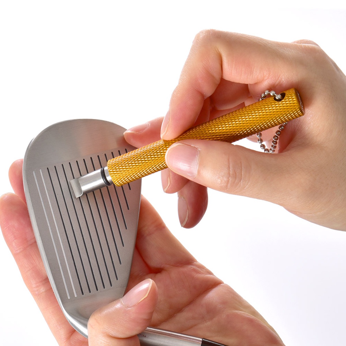 미라이 골프클럽 골프채 청소도구 그루브샤프너, 1개, 골드 14,800원