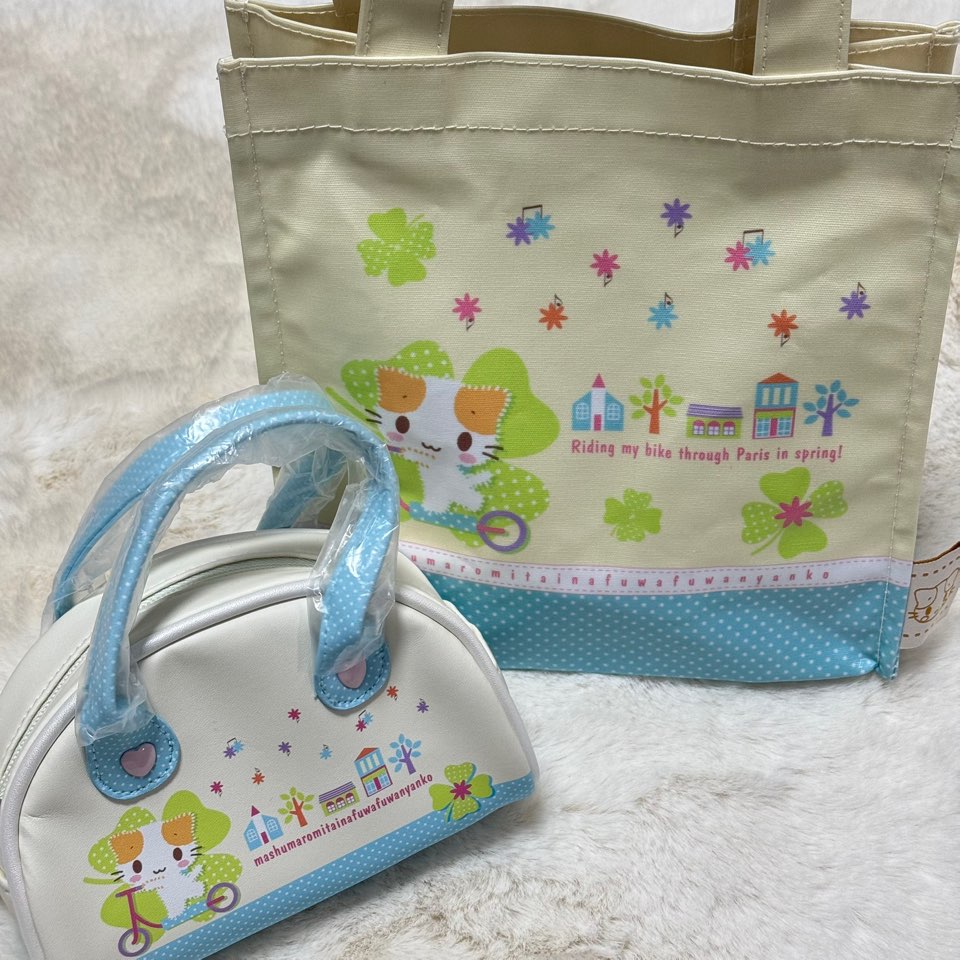 일본 정품 산리오 마슈마로 토트백 가방 푹신푹신한 고양이 54,500원