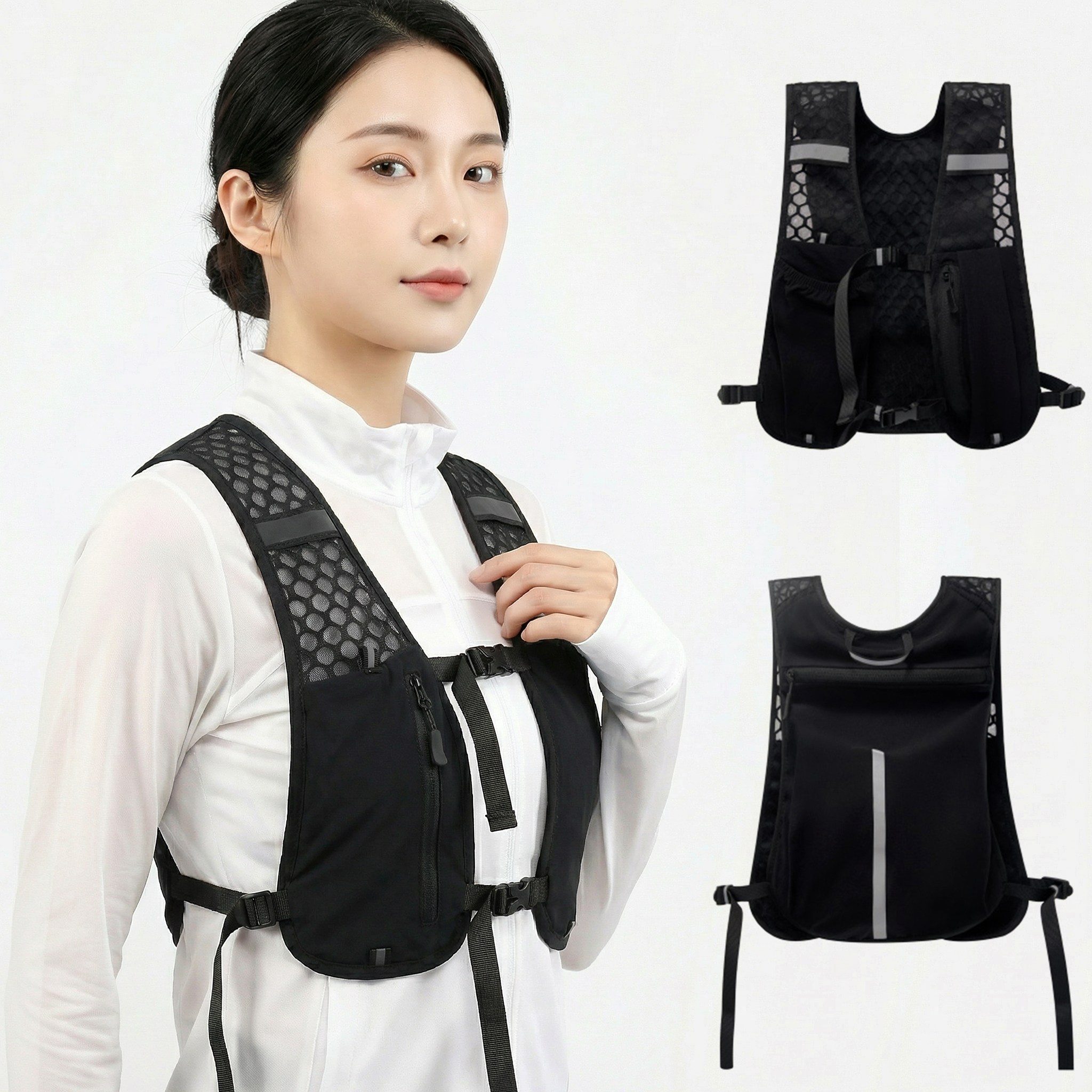 ROYAI ONE 초경량 스포츠 등산가방 아웃도어 경량 등산 조끼 베스트 러닝조끼 11,900원