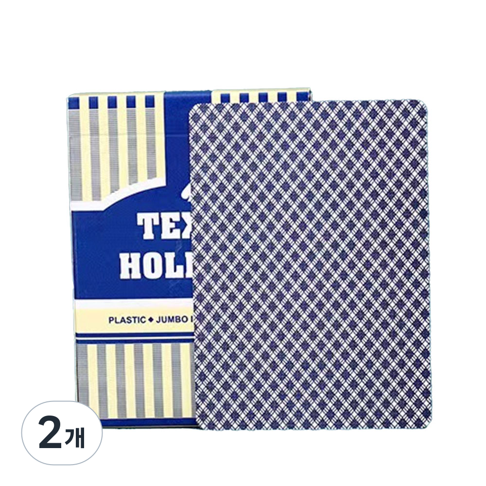 텍사스 홀덤 카드 큰숫자 포커, 2개, 블루 83,730원