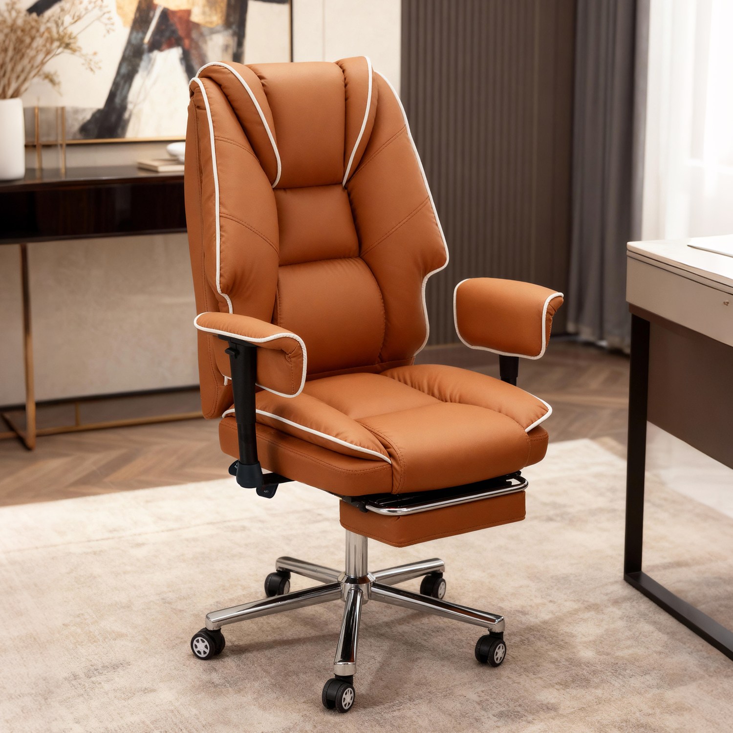 [로컬라이브] 인체공학적 게이밍 컴퓨터 의자 XH960A | 4D 팔걸이 게이밍 의자 160도 리클라이너 프리미엄 중역 의자 블랙 갈색, 브라운 159,000원