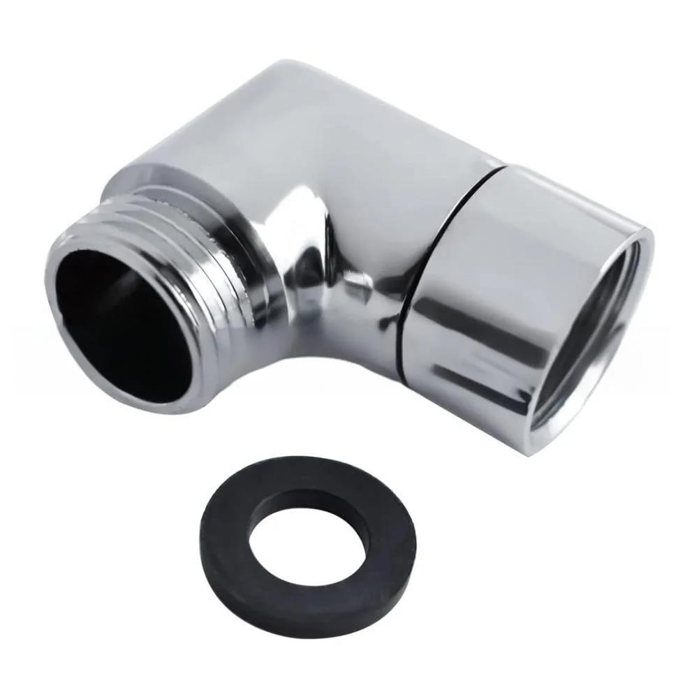 조정 가능한 90도 샤워 헤드 팔꿈치 어댑터 벽 마운트 휴대용 호스 욕실 액세서리 11,400원