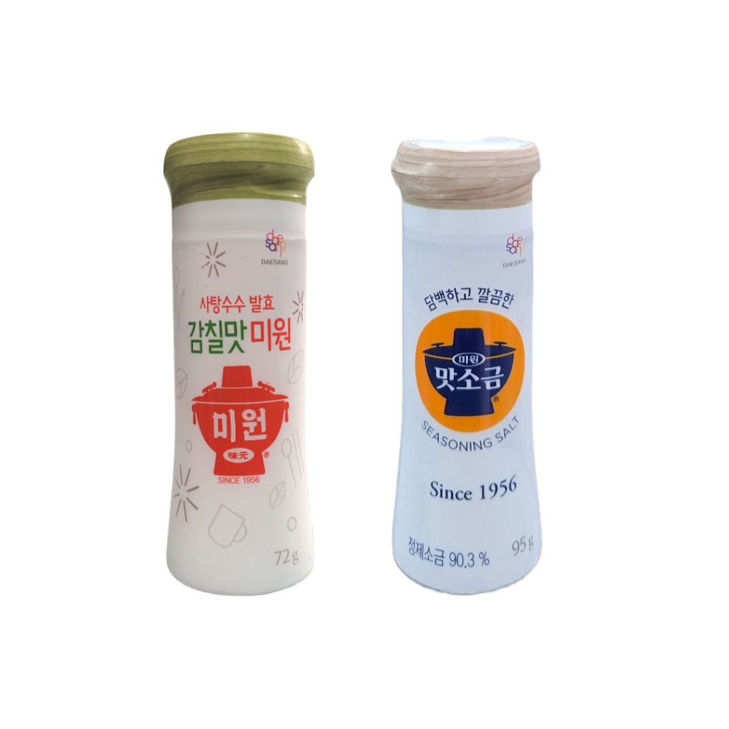 청정원 맛소금(용기형) + 감칠맛미원(용기형) 167g 8,700원