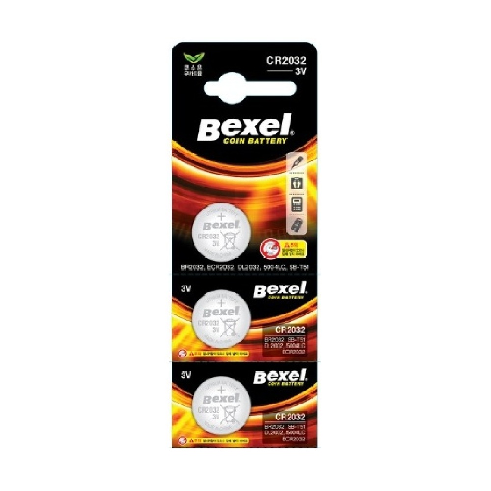[일반우편배송] 벡셀 CR2032 리튬건전지 3V 자동차 리모컨 건전지 코인셀 2,590원