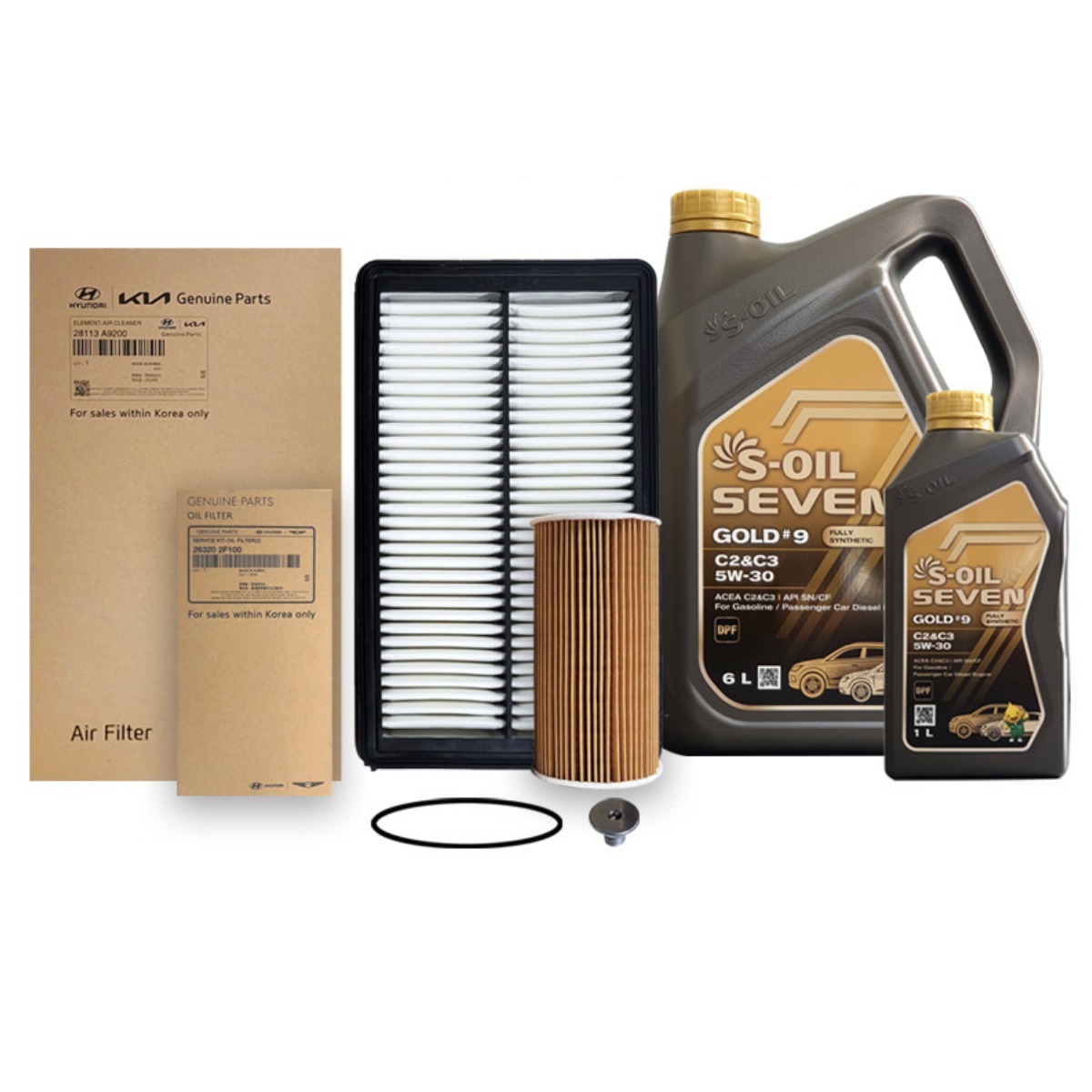 팰리세이드 2.2 디젤 경유 (19-24년식) 순정필터+세븐합성유 5w30 77,320원