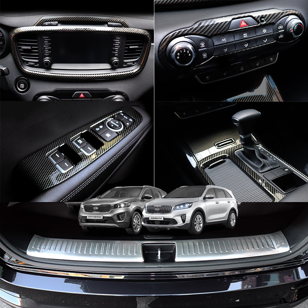 올뉴 더뉴쏘렌토 더마스터 실내 카본몰딩 수전사 인테리어 튜닝용품 모음전, 올뉴쏘렌토 전용 18,000원