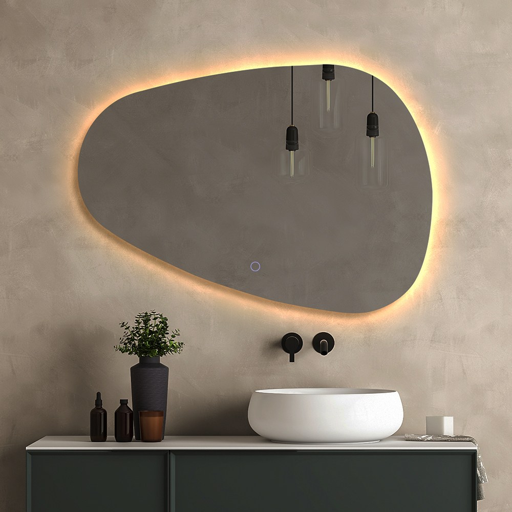 루비드 베리 비정형 LED 조명 디자인 거울 화장실 인테리어 노프레임 198,000원