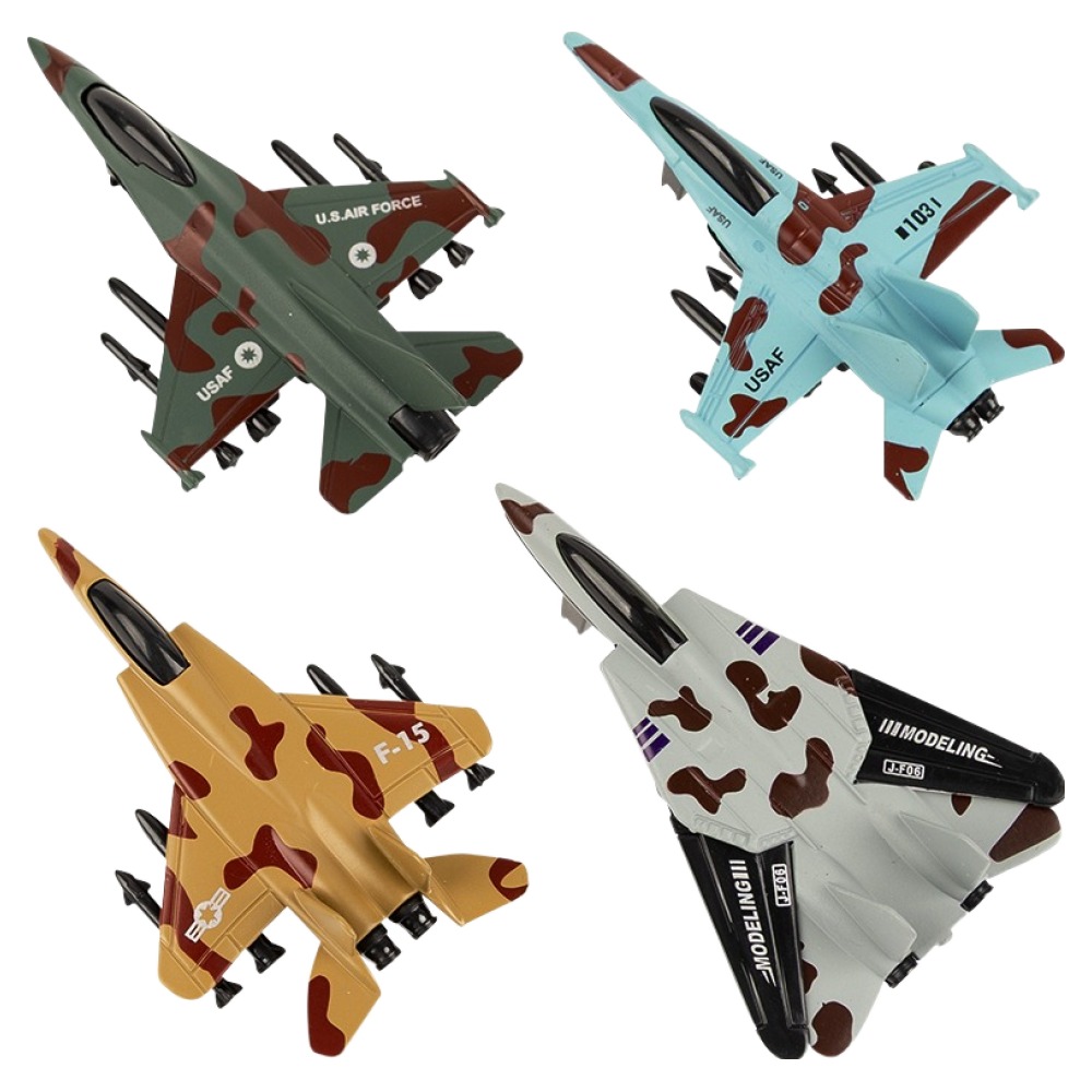 캐스비 플레이 풀백 전투 비행기 4종 세트 11,960원