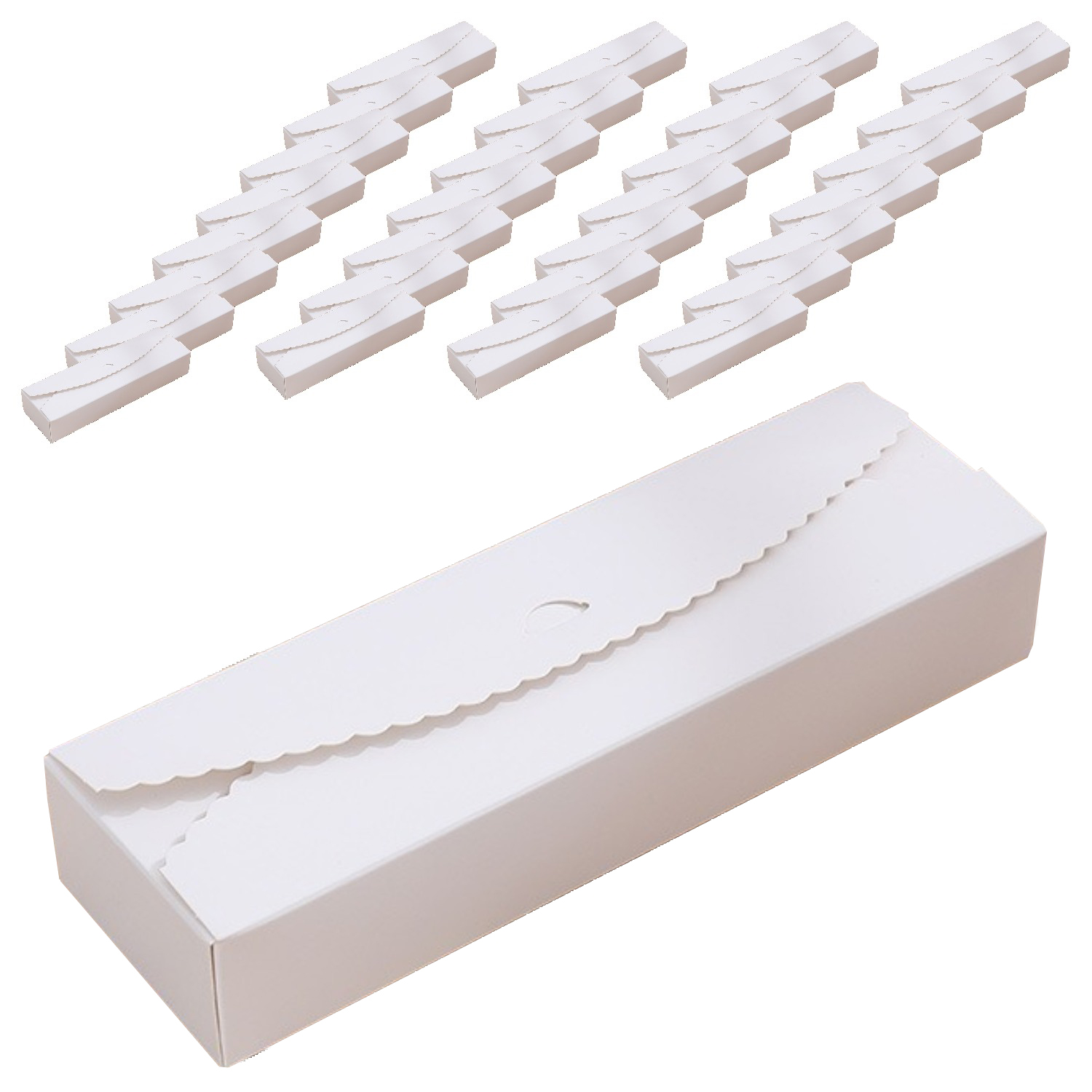 이홈베이킹 레이스 직사각 선물 상자, 화이트, 30개 11,400원