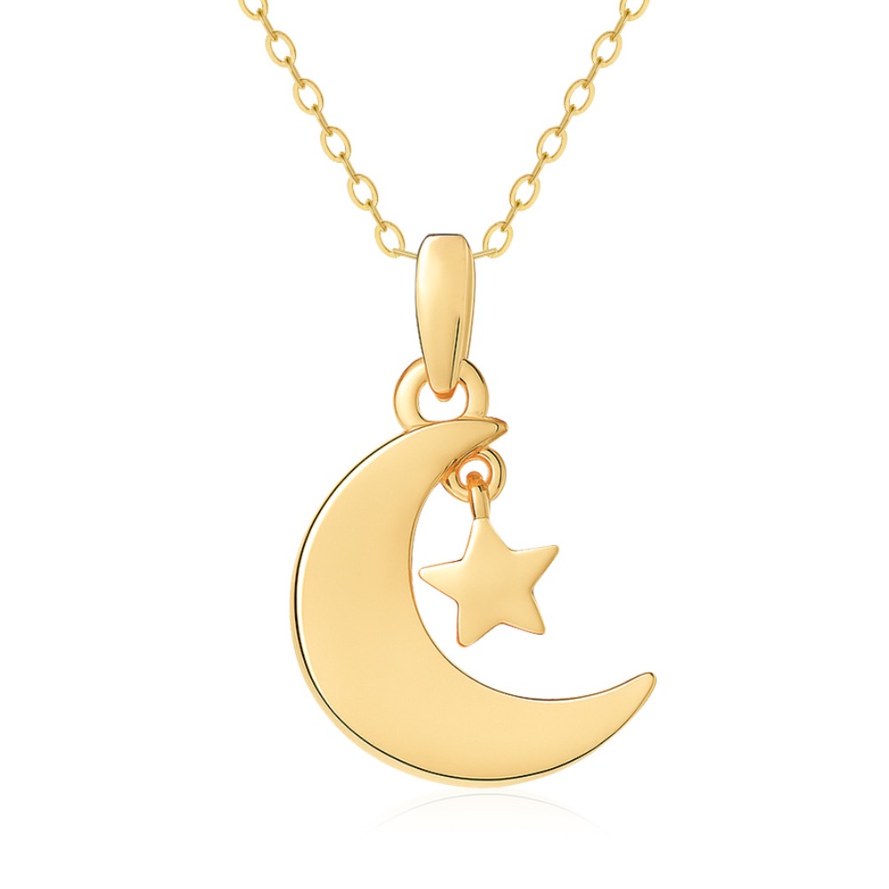 쥬넬 [선물포장] 14K 세레나 달별 딸랑이 데일리 드롭 팬던트 체인 금 목걸이 가정의달 어린이날 어버이날 생일 선물 179,900원