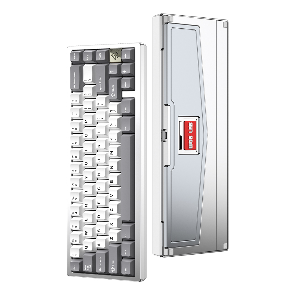 [국내정품] WOB ZEN65 QMK VIA 풀 알루미늄 기계식 커스텀 미니 키보드 실버 바이올렛축 162,000원