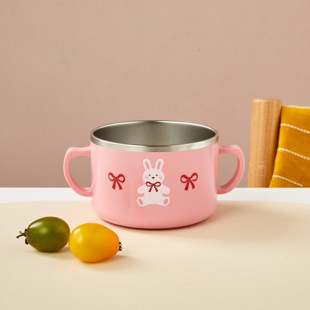 모던하우스 이중스텐 논슬립 리본래빗 깊은면기 17.5cm, 1개, 혼합색상 11,900원