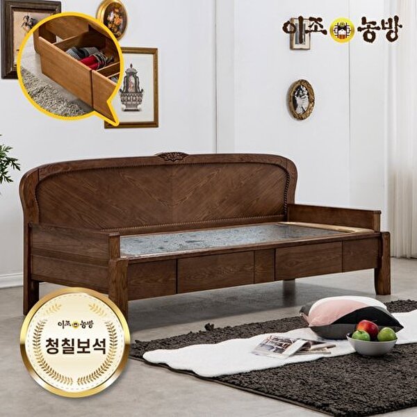 이조농방 [협탁증정/리뷰이벤트]이조농방 프리미엄 청칠보석판재 KM201 서랍형 카우치 온열소파 건강가구 711,040원