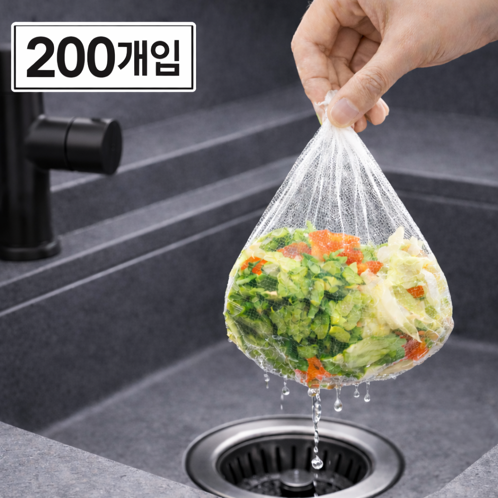 에노브 깔끔배출 음식물 거름망, 1개, 200개입 12,000원