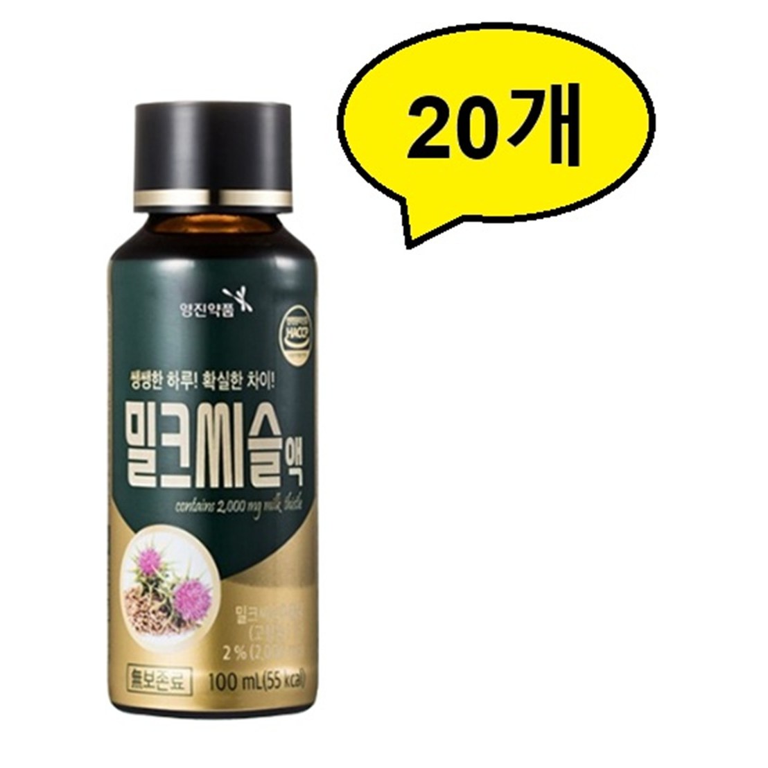 영진약품 밀크씨슬액 100ml 20병 피로회복 간에좋은 혼합음료 22,090원