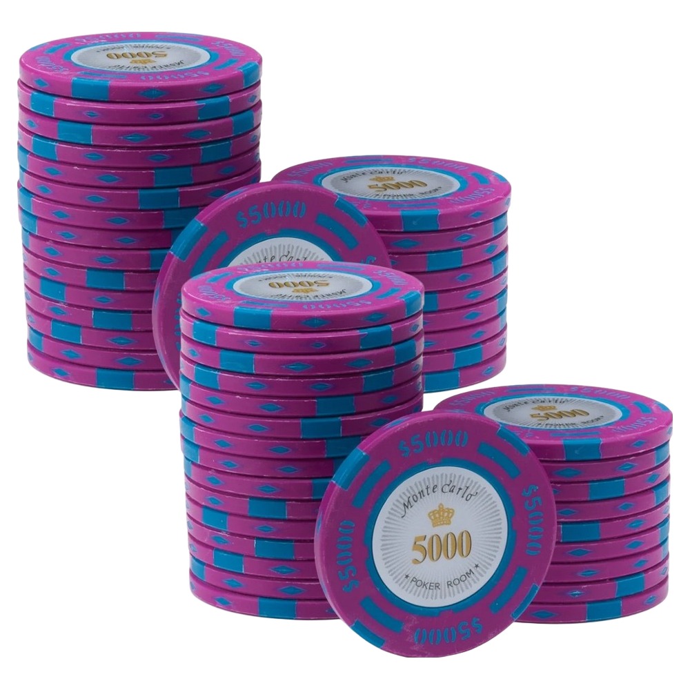 다싸닷컴 국제규격 몬테카를로 게임칩 숫자5000 50p 7,000원