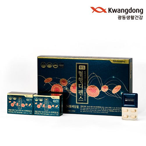 광동생활건강 광동혈행디펜스120정 1박스 개별인정형 기능성원료 HK나토배양물, 소엽추출물, 철, 비타민B6, 아연 490,200원