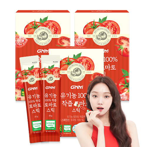 GNM 유기농 100% 착즙 토마토 스틱, 3개, 280ml 26,900원