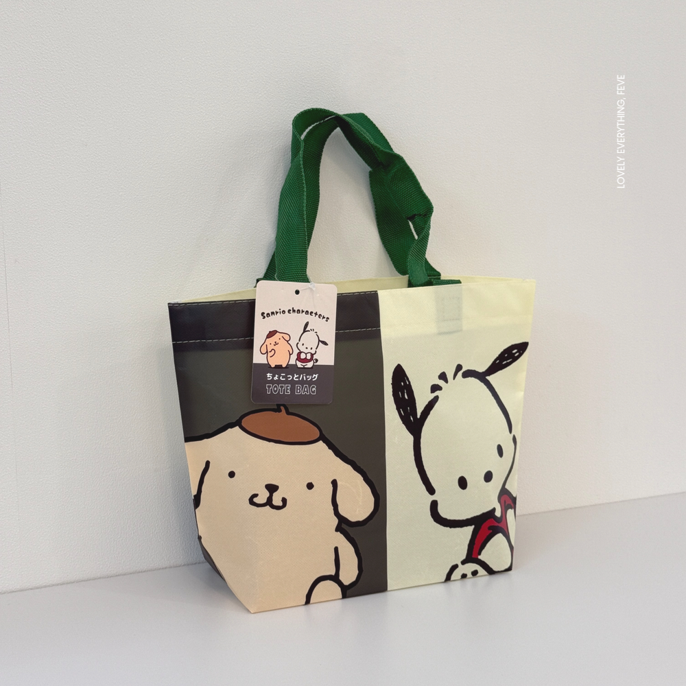 일본정품 산리오 캐릭터즈 폴리프로필렌 쇼핑백 폼폼푸린 & 포차코 11,900원